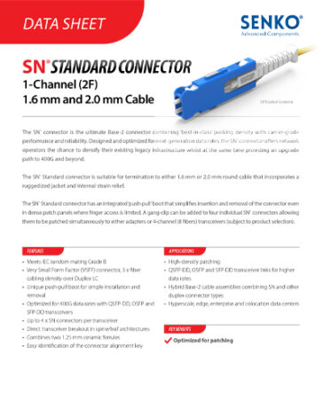 Data-Sheet_SN-Standard-Connector