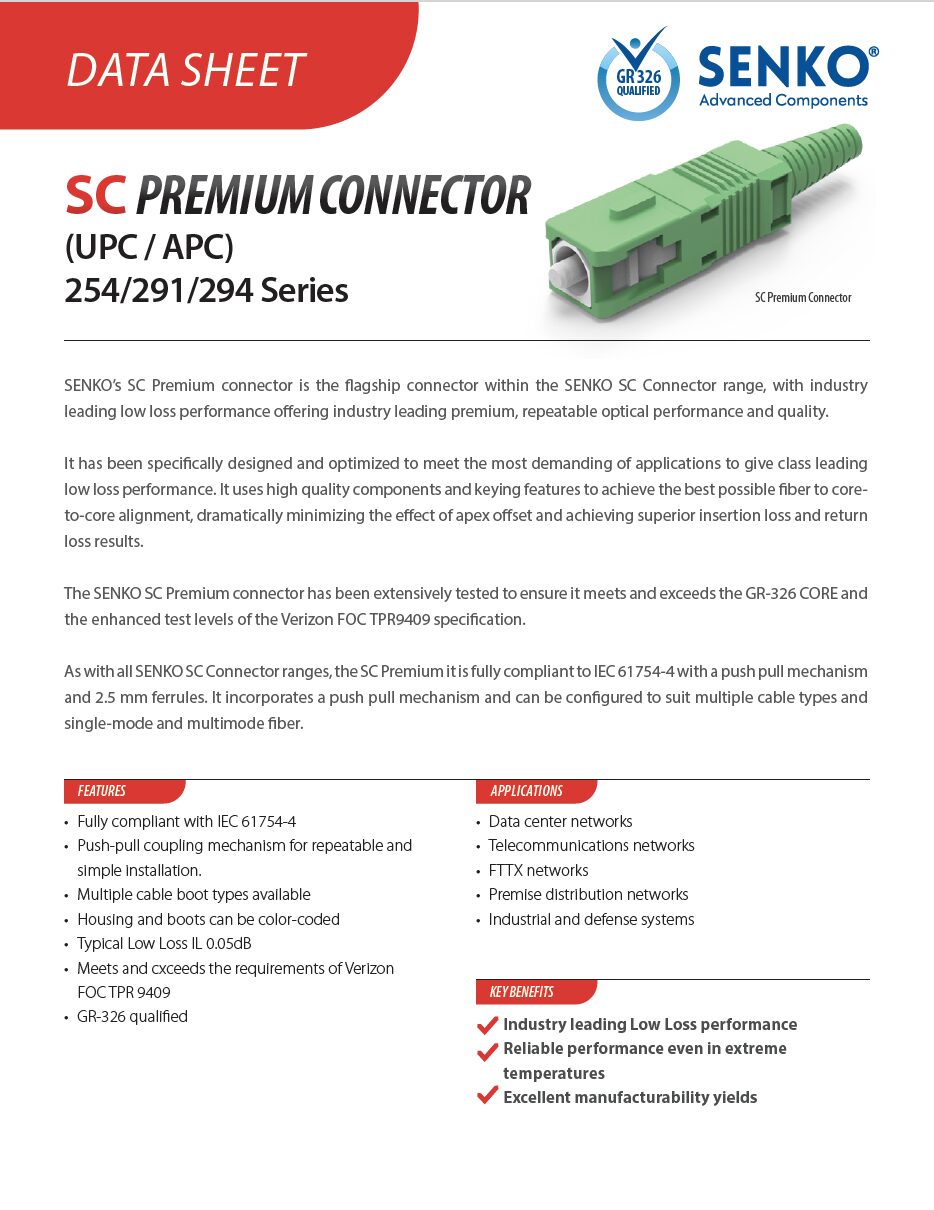 Data Sheet SC Premium Cover
