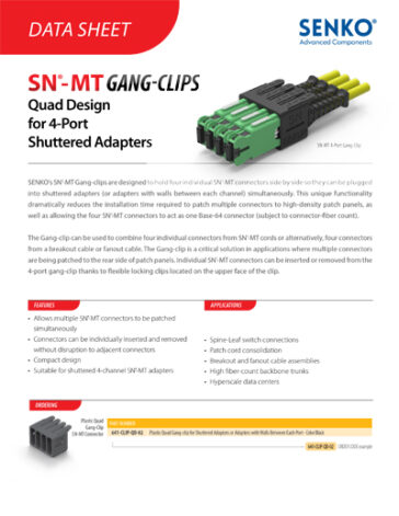 Data Sheet_SN-MT Plastic Quad Gang Clips