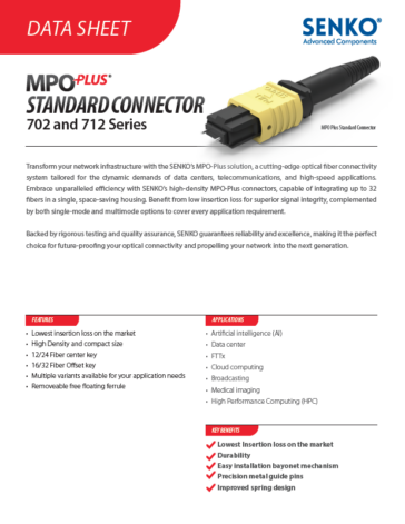 MPO Standard Data Sheet