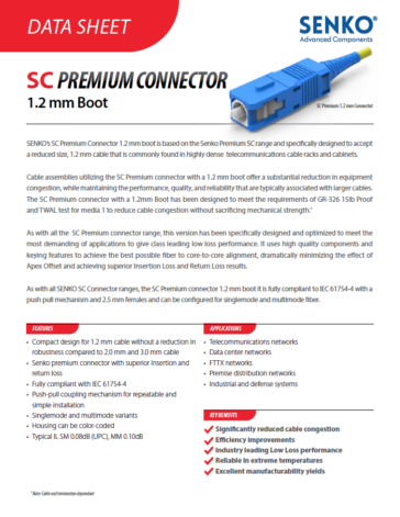 SC Premium 1_2 Data Sheet cover