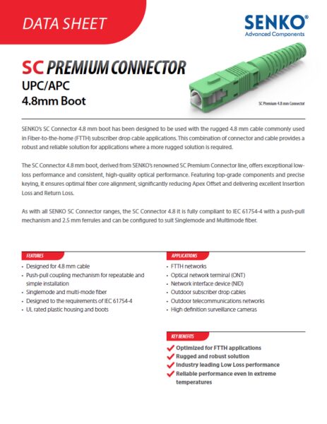 Cover SC 48 Connector